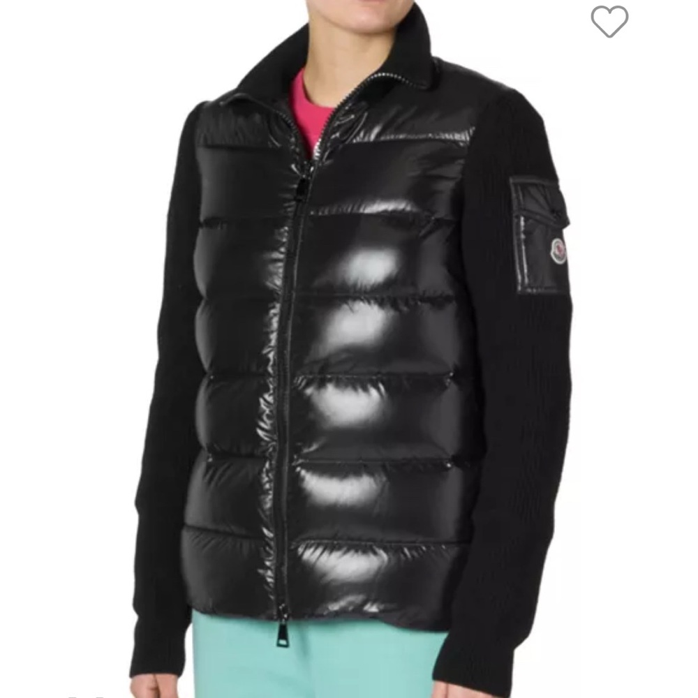 Moncler padded Black Puffer wool  Jacket size medium